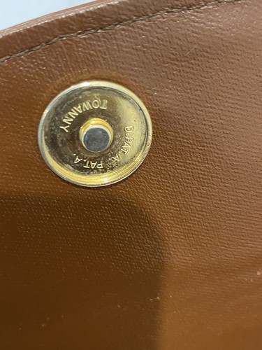 Borsa a tracolla BURBERRY vintage in pelle borsa marrone jacquard fodera logo originale - Foto 13 di 24