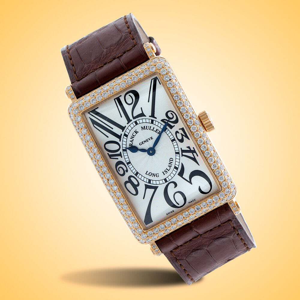Franck Muller Long Island 18K Rose Gold Diamonds Watch 1002 Franck Muller Long Island 18K Rose Gold Diamonds Watch 1002