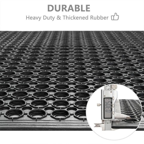 Black AntiFatigue Floor Mat 36"*60" Commercial Heavy Duty Restaurant