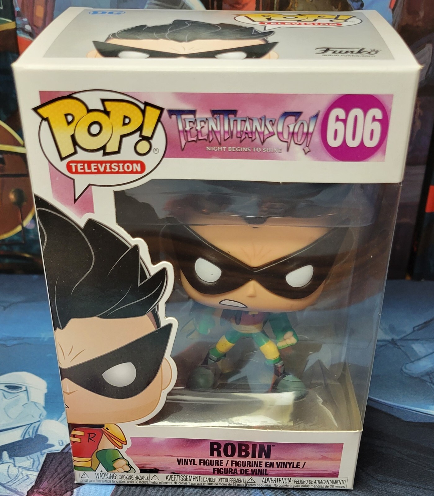 Funko Pop! - Robin (The Night Begins To Shine) #606 - Teen Titans Go!