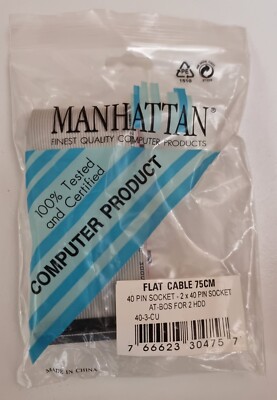 IDE PATA Kabel 40-Pin   3 Stecker   für 2 Geräte   ATA Festplatte CD DVD