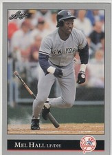 1992 Leaf - MEL HALL - #88 - New York Yankees