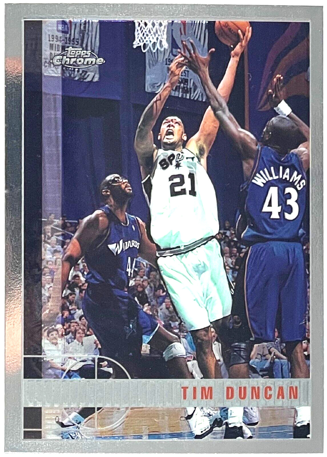 1997-98 Topps Chrome Tim Duncan RC #115 San Antonio Spurs
