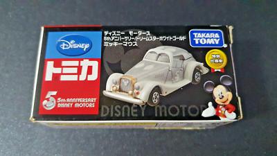 Tomica 5th Anniversary Disney Motors Dream Star White Biege Gold Mickey Mouse