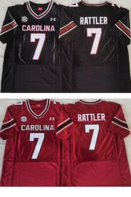 Spencer Rattler Gamecock Men stitched Black / Red Jersey