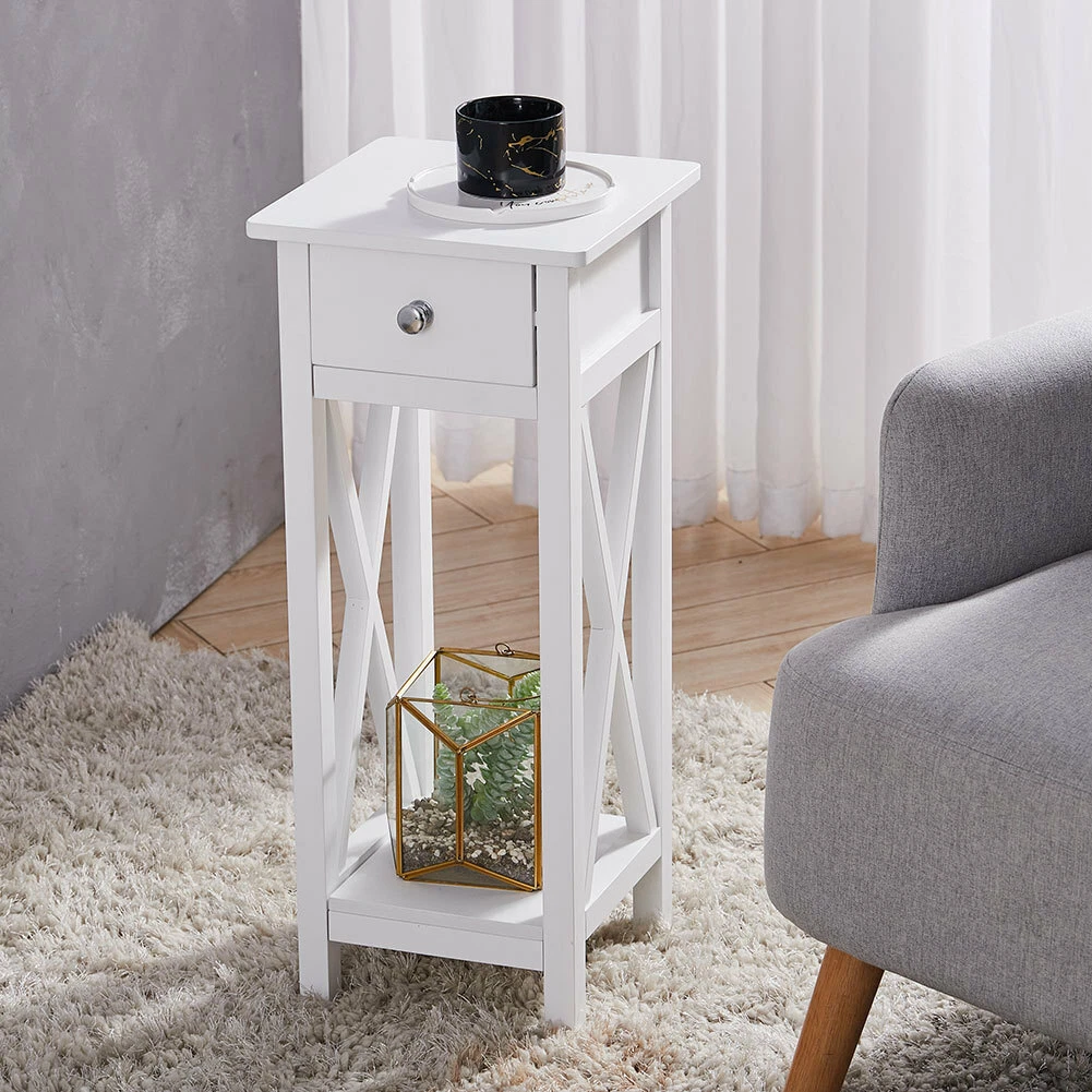 Tall skinny nightstand with drawers outlet