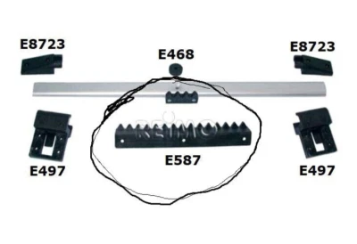 Ersatzteil 1 x Mittelteil E587 für Tischschiene Stilo Wohnmobil Caravan Boot - Bild 1 von 2