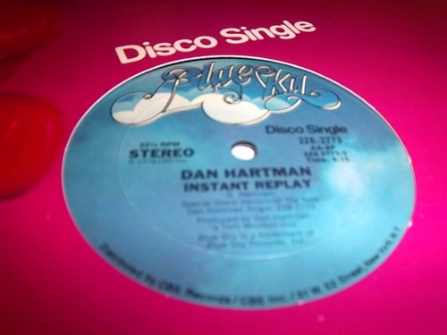 Dan Hartman Instant Replay Blue Sky 228 2773 12" SINGLE LP - DJ ESTATE P. TESTED - Picture 4 of 5
