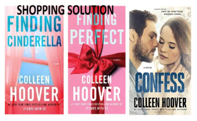Finding Cinderella + Finding Perfect + Confess by Colleen Hoover: 3 Book Set, PB