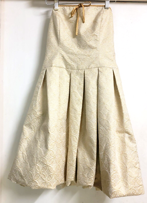Louis Feraud Womens Strapless Pleated Puff Ball Formal Dress Gold Sz 6 | eBay Louis Feraud Womens Strapless Pleated Puff Ball Formal Dress Gold Sz 6 | eBay
