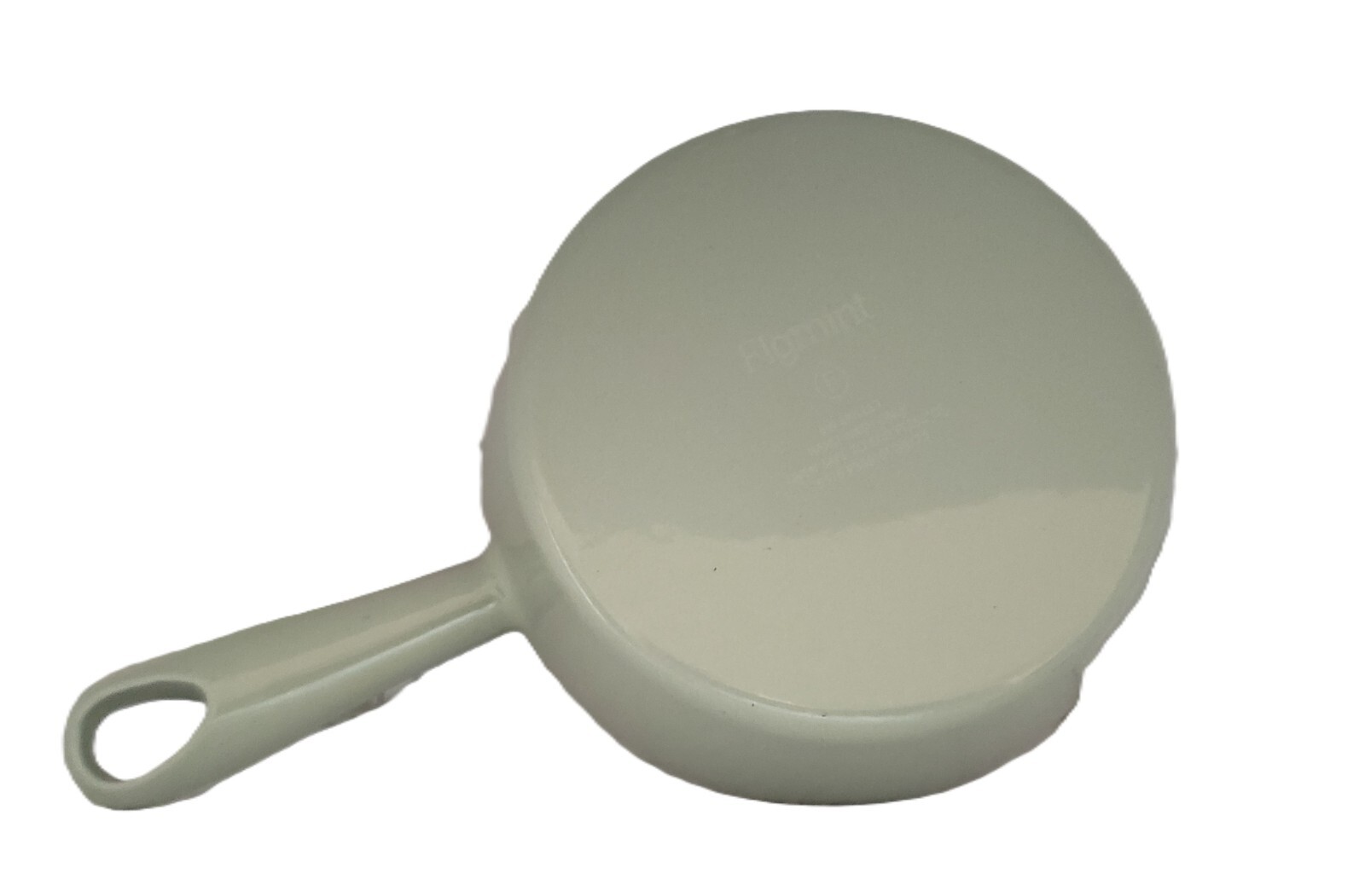 FIGMINT White Enamel Cast Iron Skillet 6" Sage Green Oven Safe Sauce Pan F38801