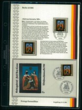 BERLIN ETSB 1981/13 ERSTTAGS-SAMMELBLATT 658 WEIHNACHTEN CHRISTMAS NOEL NAVIDAD