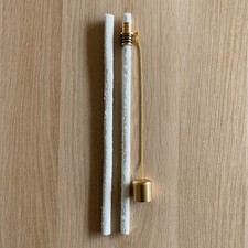 Mavin Messing Dochthalter Deckel 2x Glasfaserdochte Dauerdocht Öllampe Fackel