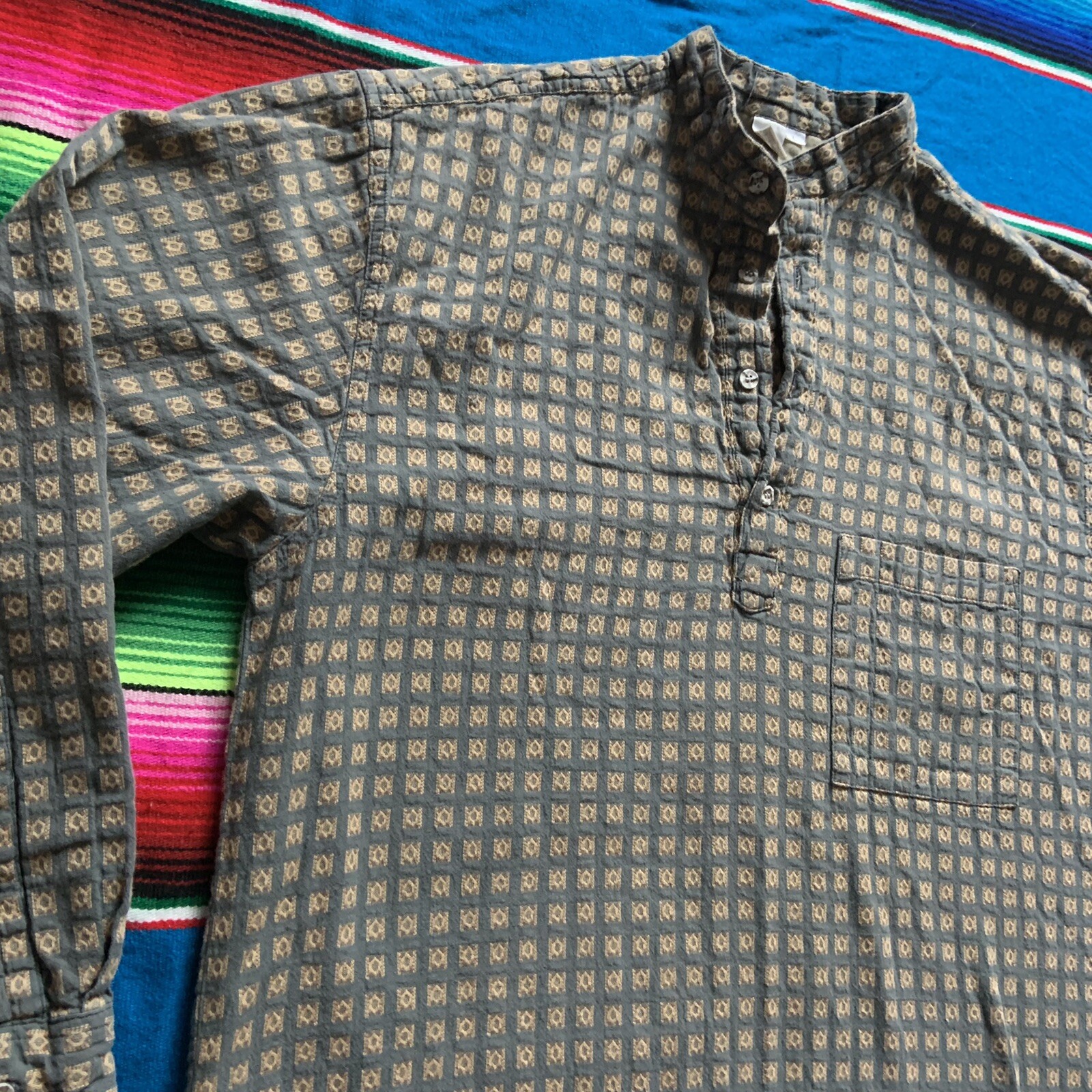 Territory Ahead Patterned Quarter Button Shirt Me… - image 2