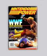 WWF SUPER WRESTLEMANIA / NINTENDO POWER - 2"x3" FRIDGE MAGNET (magazine game wwe