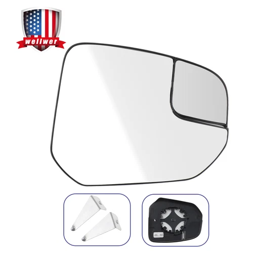 Mirror Glass Passenger Right Side Fit for Ford Transit Connect 2014-2022