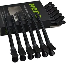 12 Pcs Metal Duckbill Hair Clips for Hair Sectioning Alligator Hair Clips black