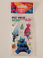 TROLLS ESSENTIALS STICKERS Party bows banner clip 7 PC scrapbook art NEW