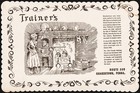 Vintage placemat TRAINERS restaurant #2 fireside cooking pic Quakertown Penna — photo 1