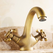 Retro Wasserzapfhahn Bad Waschtischarmatur Mischbatterie Küche Spülen Wasserhahn