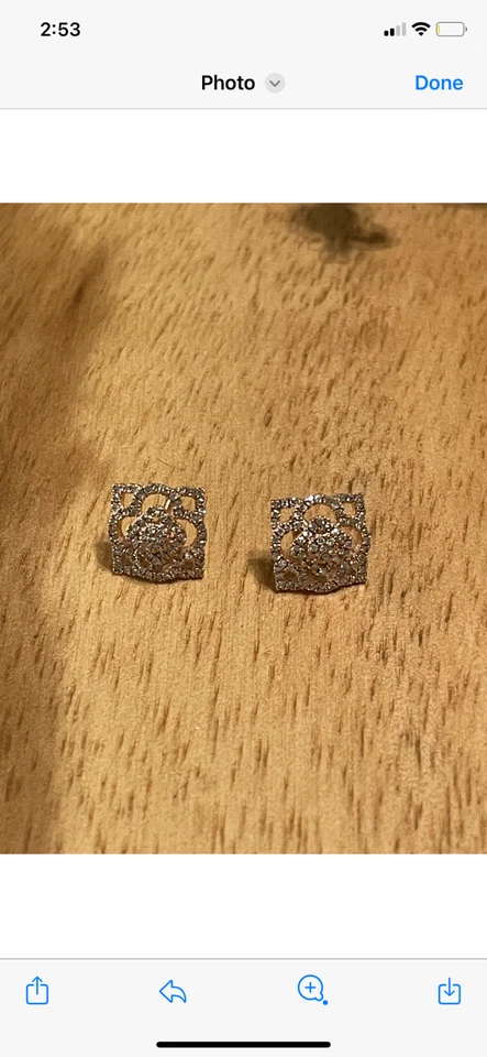 rose gold earrings - Image 2 of 4