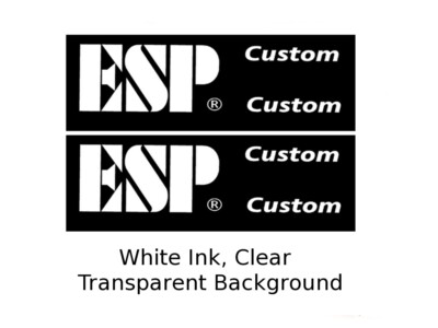 ESP Custom White ink guitar decal head stock Restoration water slide ...