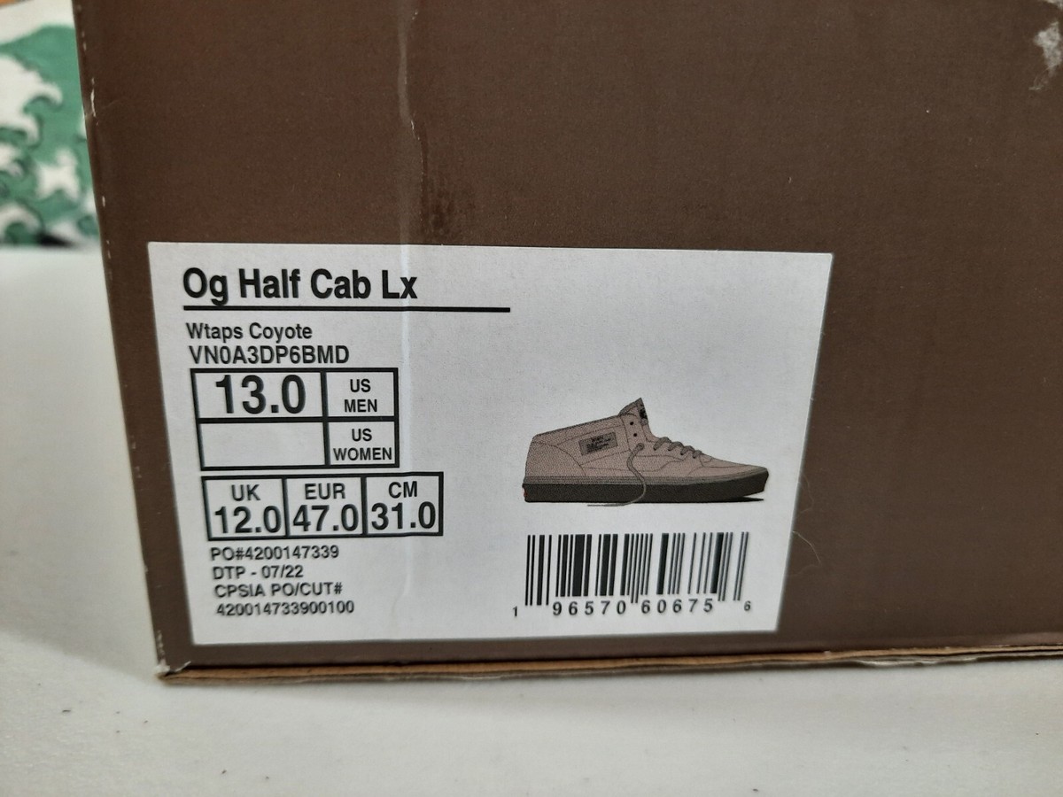 Vans OG Half Cab Lx X WTAPS 