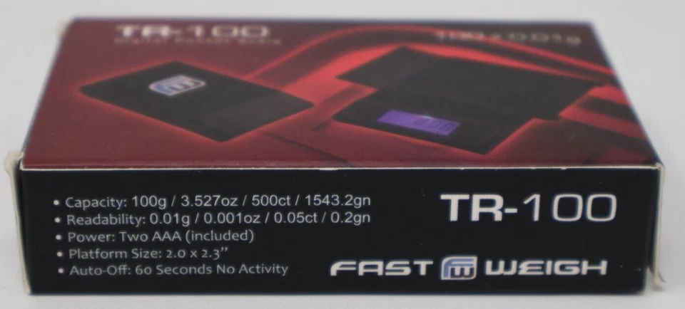 Báscula digital de bolsillo con bandeja de expansión 100 gm de peso rápido serie TR-100 Foto 4 de 4