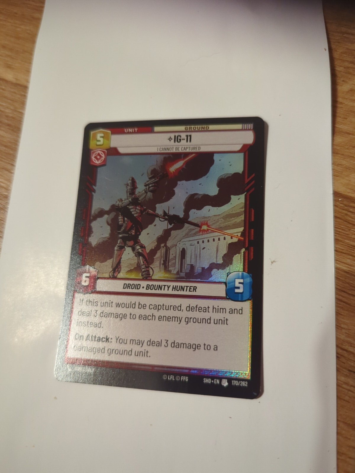 IG-11 170 U Foil Star Wars Unlimited Shadows of the Galaxy SHD