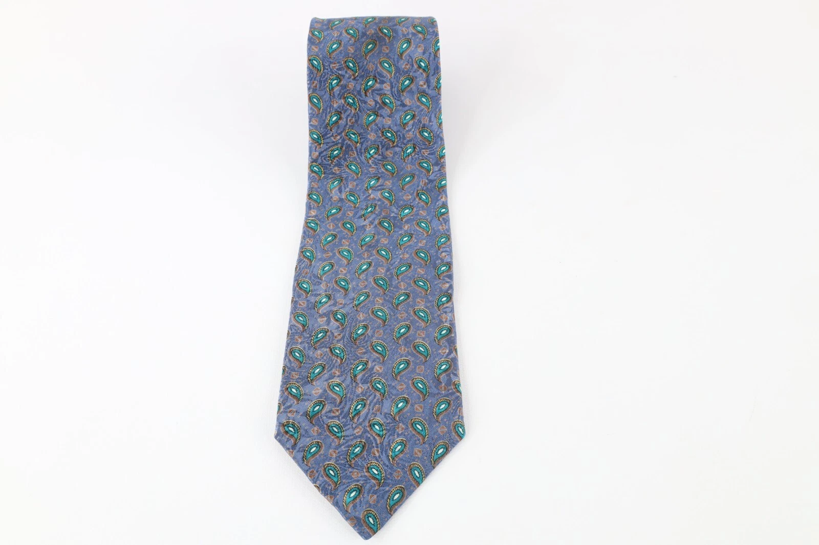 Cravatta abito cravatta collo paisley multicolore Christian Dior vintage anni 90 matrimonio USA