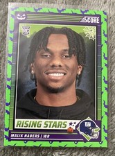 Malik Nabers Green Bats RC #37 2024 Panini Score-A-Treat - Rising Stars  
