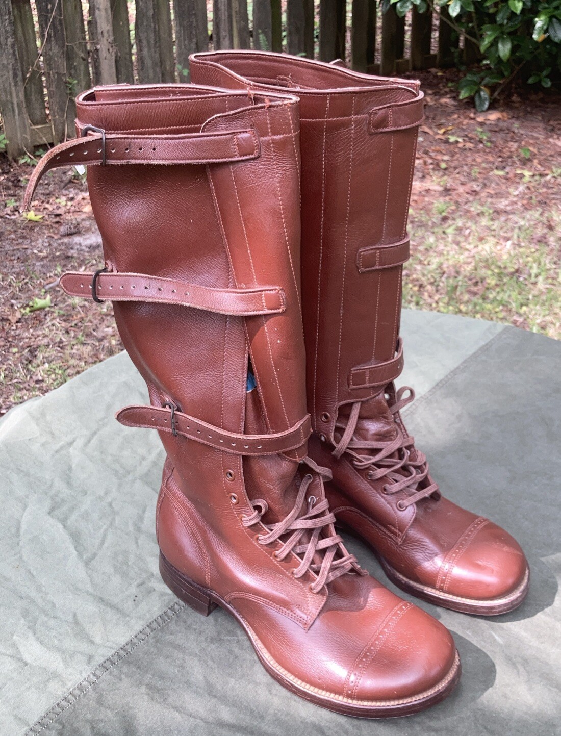 WWII US Army M1940 Cavalry Boots Unissued Size 8 EE X Wide