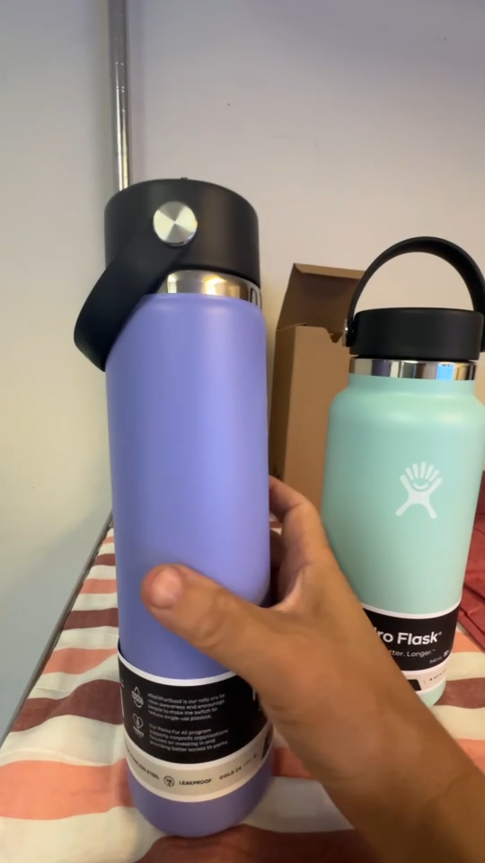 Hydro Flask 24 oz Vacuum Insulated Wide Mouth Stainless Steel Water Bottle  | eBay