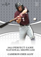 CAMERON CHEE-ALOY  2022 LEAF PERFECT GAME 