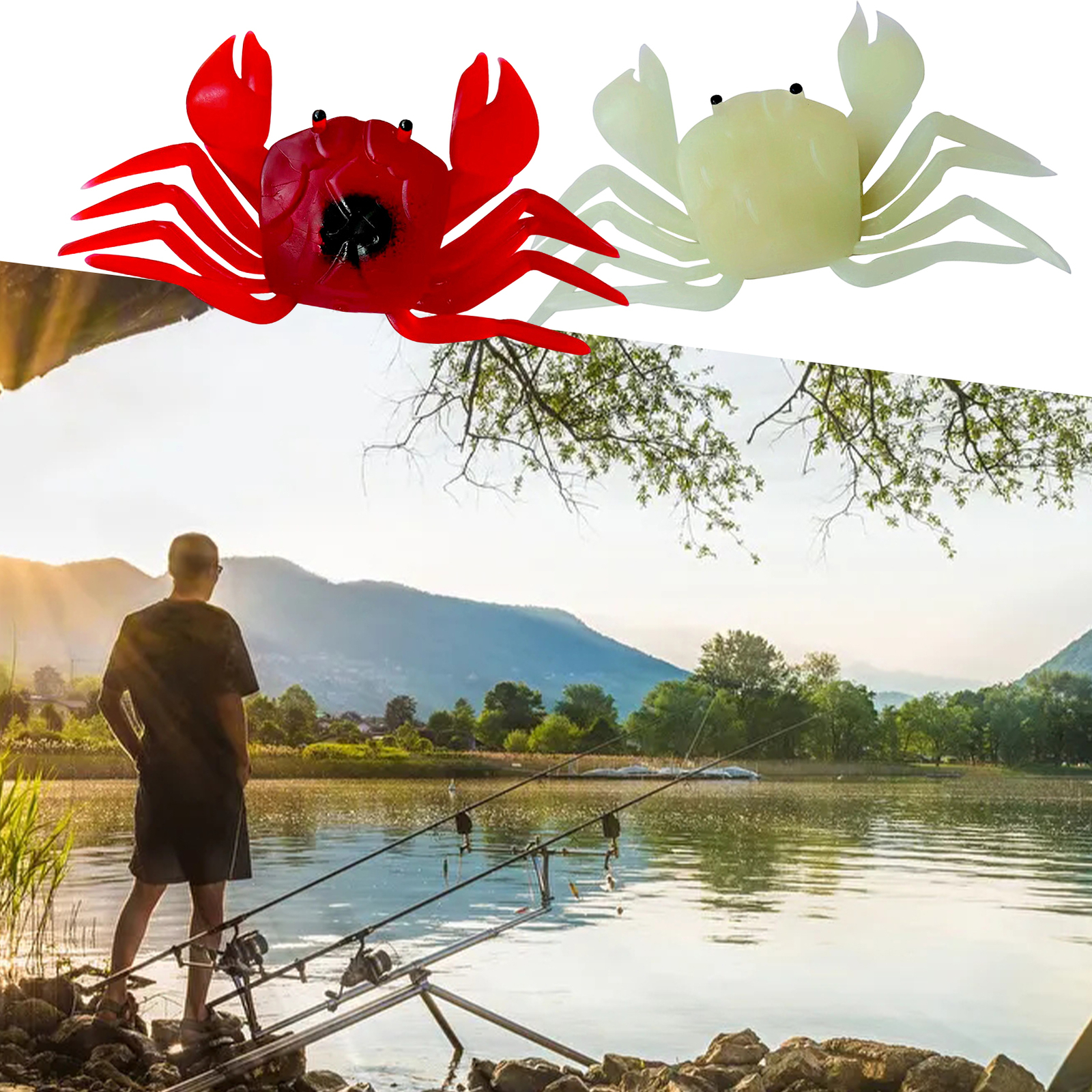 Lure Bait Life-like Angling Supplies Simulated Crab Soft Lure Bait Pvc