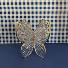 Bath & Body Works~ IRIDESCENT BUTTERFLY With Gold Edges ~ 3 Wick ~ Candle Holder