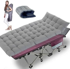 Adult Folding Cot with Mattress Guest Roll Away Camping Sleeper for camp Gift