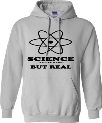 Wissenschaft ist wie Magie, aber echter Hoodie wissenschaftliche Studenten Parodie Retro lustig