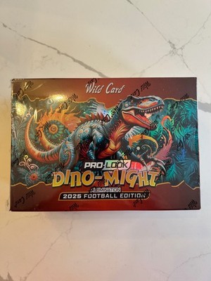 2025 Wild Card Dino Might Pro Look Football Edition Hobby Box Sealed