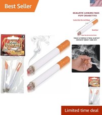 Realistic Looking Fake Stage Puff Cigarettes 3.5" Prop for Prank, Halloween C...