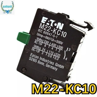 M22-KC10 10PC New Genuine Eaton M22-KC10 Rear Mounting Electrical Contact Block