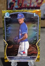 2023 Bowman Draft - Chrome Landen Maroudis #BDC-138 Yellow Lunar Crater...