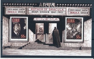 D498505 Ireland S/S MNH Bram Stoker Dracula Author of Dracula Cinema 2012