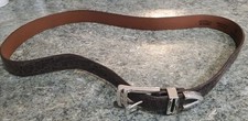 Vintage Brighton Leather Belt Size 42 Onyx Brown