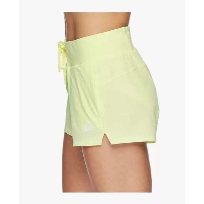 Reebok Revolve Slim Shorts Luminary Green Athletic Running Womens XXL thumbnail 2