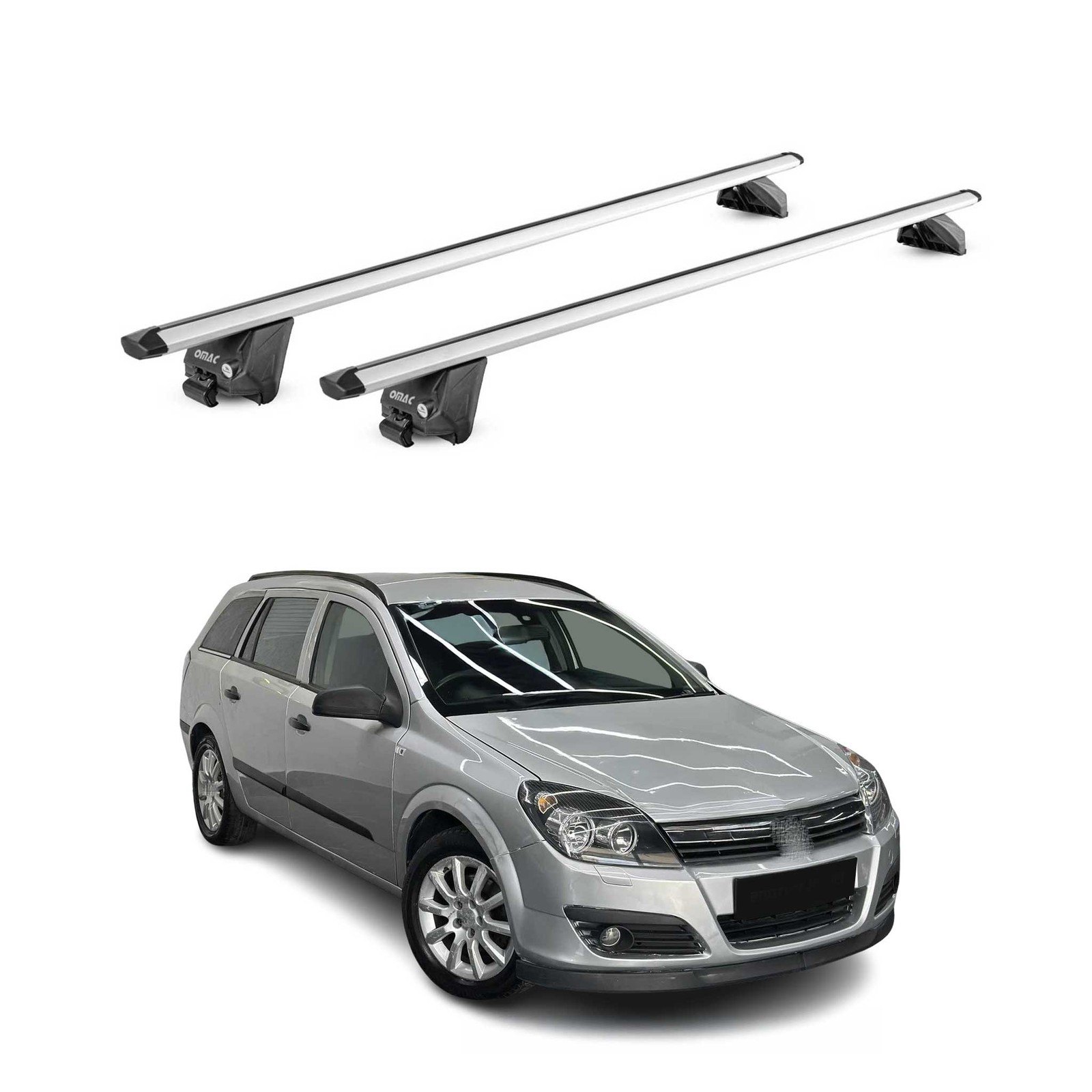 Barres de toit alu Opel Astra H J SW 2007-2015 galerie transversale