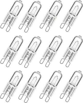 G9 Halogen Leuchtmittel 33W Leuchte dimmbar Kapselbirnen, warmweiß 230V 2700K 12er Pack