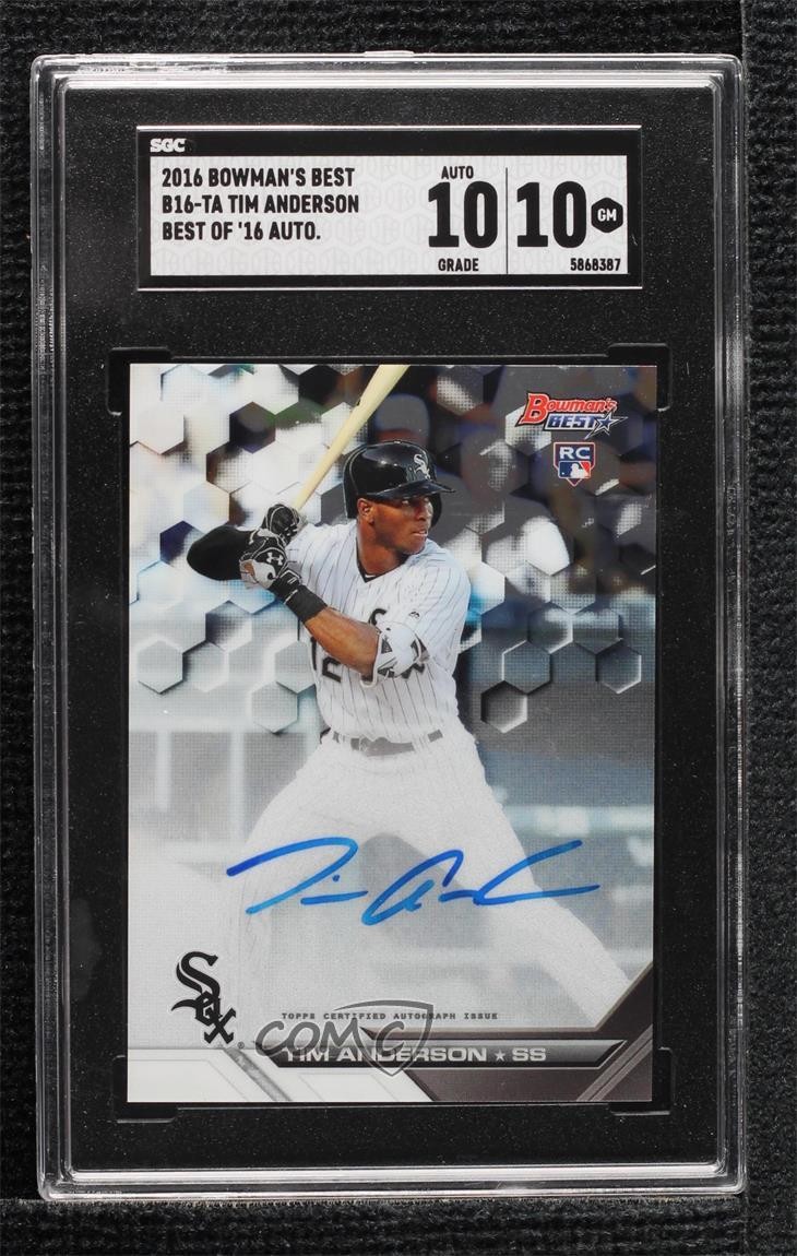 Tim Anderson #B16-TA 2016 Bowman's Best Baseball Best of 2016 Autographs