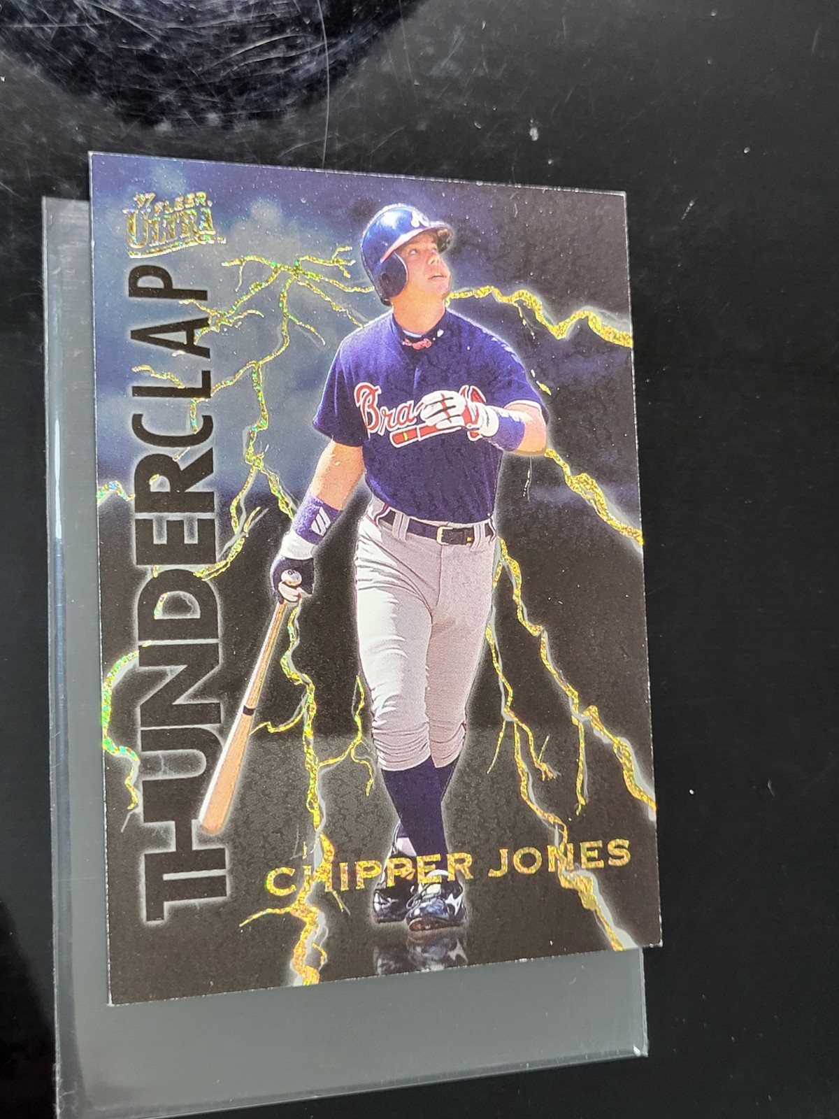 1997 Fleer Ultra Thunderclap Chipper Jones Braves READ