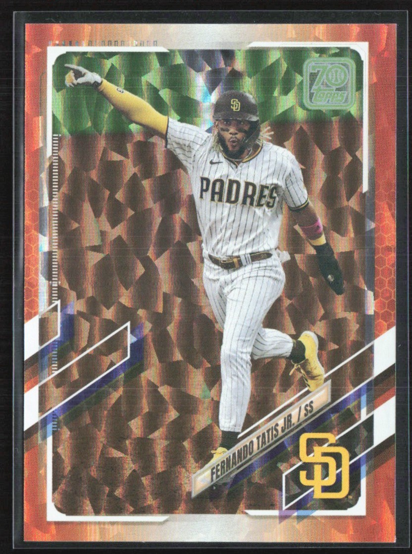 Fernando Tatis Jr. 2021 Topps Orange Foil /299 #1 San Diego Padres